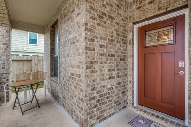 Front door and covered porch
