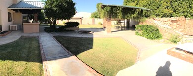 Entertaining oversized yard