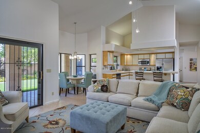From family room to kitchen