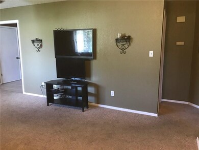 TV on east wall of home.