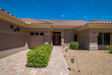 Pavered front walkway