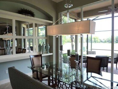 Formal Dining Room with Custom Mirror