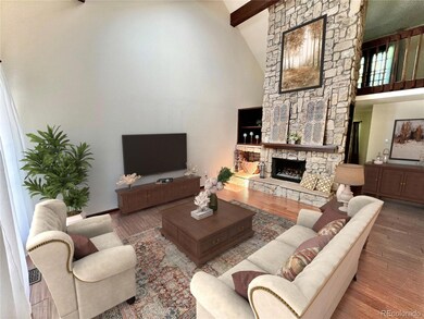 Virtually staged living room