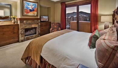 Primary suite with fireplace