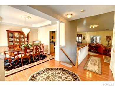 Inviting Hardwood Foyer that greets one beautifull