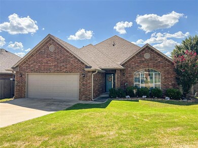 View of front of property with a front yard and a 