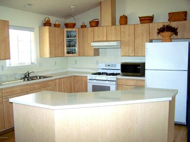 Kitchen from living area