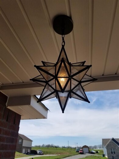 Front entrance light adds that special touch. 