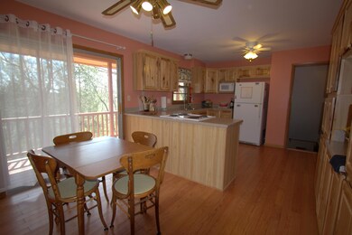 Kitchen with eat in area
