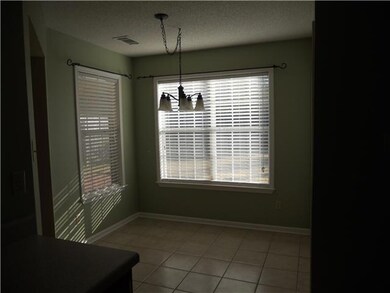 Breakfast area with tile floor
