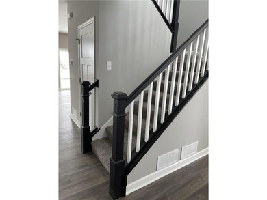 Stair railings viewed from the entrance always giv