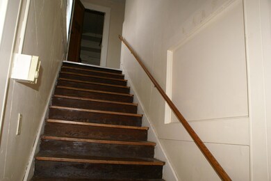 Wide steps to the 2nd floor