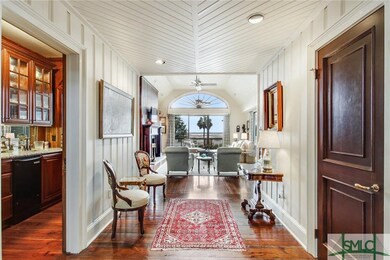 The view from the foyer extends down the front hal