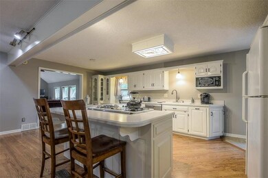 Open concept kitchen allows for family gatherings 