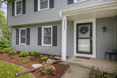 Front porch with new front door