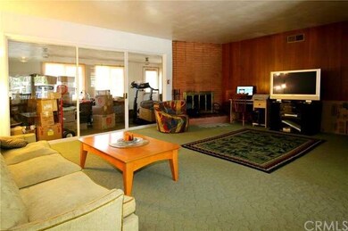 Large living room with gas and wood-burning firepl