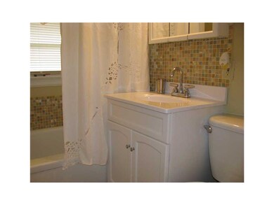 Bathroom. Remodeled bath with new vanity and stool