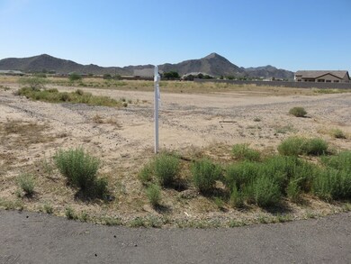 Front corner of lot