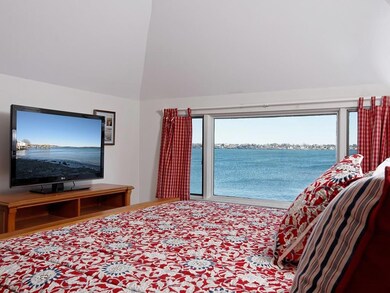 View from the master bedroom on the...