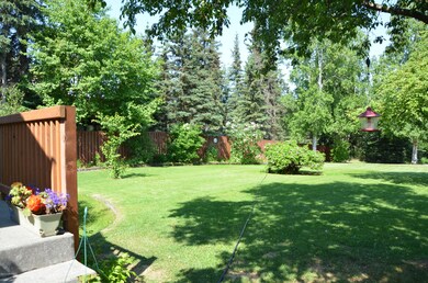 Landscaped yard