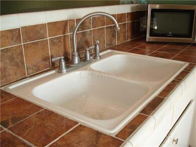 Kitchen sink with nickel fixtures