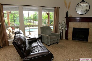 Living area has lots of windows looking out at the