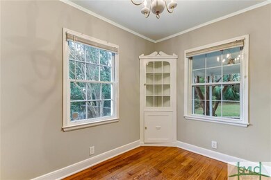 Dining room with good natural light and charming o
