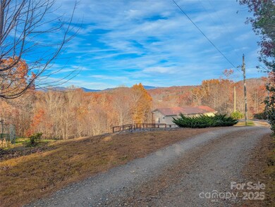 Additional Mountain View from front of lot & gravel road frontage on Spar Mill Rd - lot is located to right in this photo