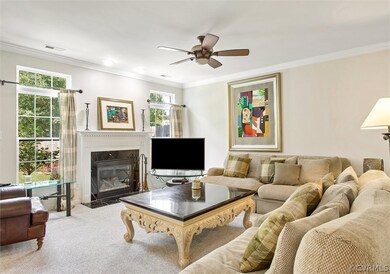 Living room view from the foyer area