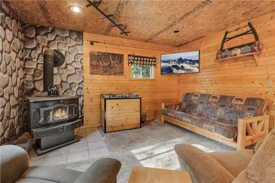 Wood Burning Fireplace with LP furnace also includ