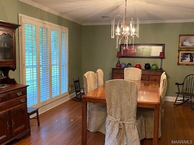 Dining room with lots of natural light