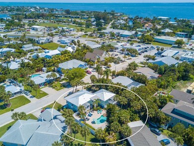 Aerial view looking north