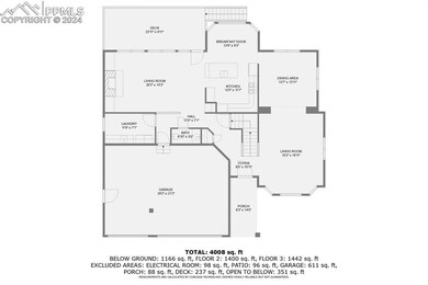 Main level floor plan
