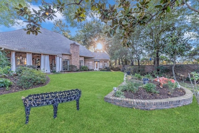 Trees, flowers and privacy.