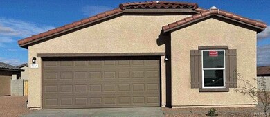 View of home's exterior featuring a garage