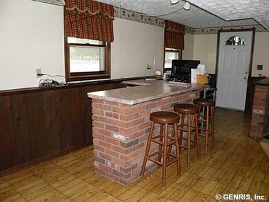 Basement dry bar in the lower level