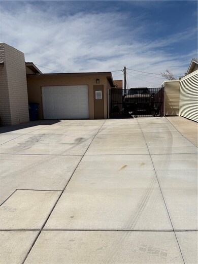 Garage and additional concrete parking