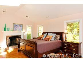 Master suite with fireplace