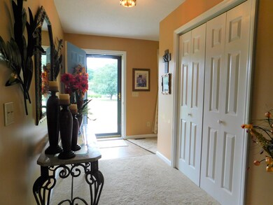 Your front door opens to your foyer.