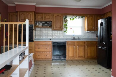 Kitchen open to living room