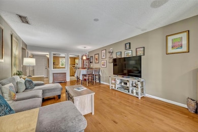 The large living and dining room.