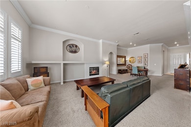 The spacious living room offers the perfect settin