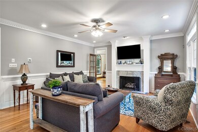 The view of the Family Room into the 1st Floor Off