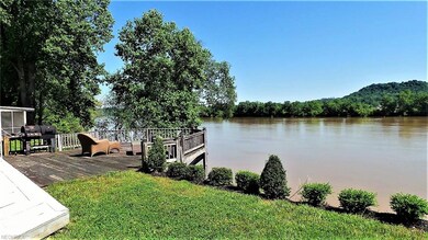 View of deck and river