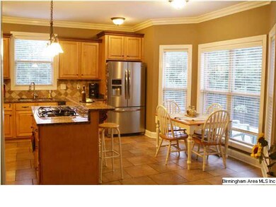 LARGE Kitchen features granite countertops, stone 