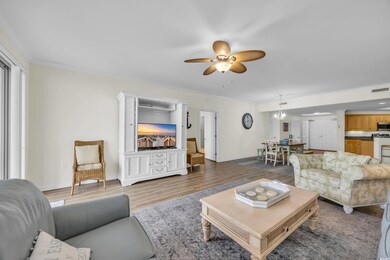 Living room featuring hardwood / wood-style floors