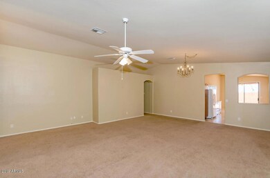 8799 E Rainier Dr view of LR to hall