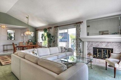 Vaulted ceilings enhance the the comfortable livin