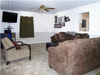 An alternate view of the family room from the door