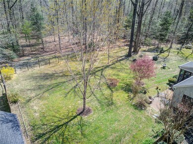 Aerial view of rear yard showing portion of rear P